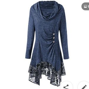 Long sleeve cowl neck top